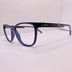 Authentic Armani Exchange Eyeglasses Frame AX 3047 8237 53 [] 15 MM Black Blue